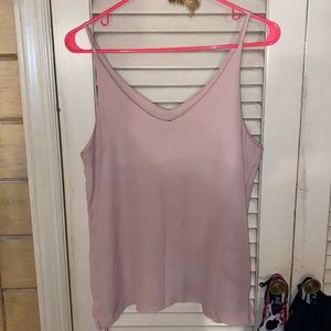Blush colored tank top